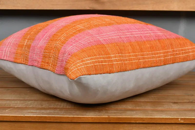 Kilim Pillow, Vintage Pillow, Boho Throw Pillow, Home Decor Pillow, 20x20 Pink Cushion, Pastel Pillow, Anatolian Cushion Cover, Pillow Cover - 4