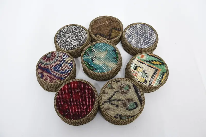 Unique Kilim Design, 5x5 Inches Round Coaster
