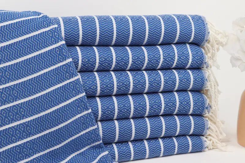 Quick-dry towel, Personalized Turkish Towel, 70x40 Cotton Striped Towel, Beach Theme Wedding Gift, Wedding Gift Ideas, Monogram Turkish Towel - 1