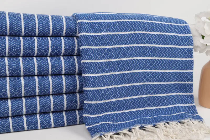 Quick-dry towel, Personalized Turkish Towel, 70x40 Cotton Striped Towel, Beach Theme Wedding Gift, Wedding Gift Ideas, Monogram Turkish Towel - 2