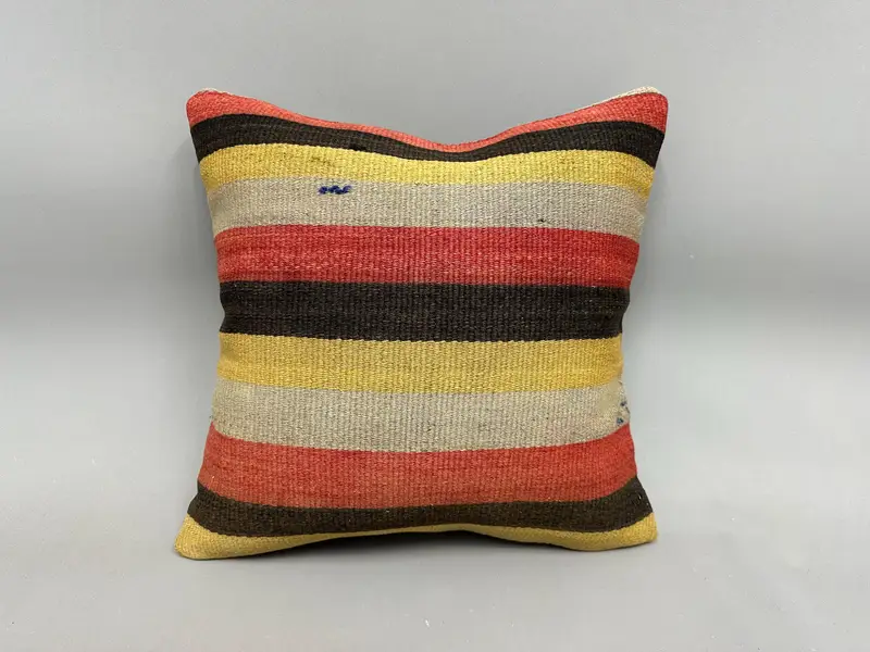 Pillow for Sofa, Gift Pillow, 18x18 Red Pillow Cover, Tapestry Cushion Cover, Kilim Pillow Cover, Cushion Cover, Couch Pillow Case - 4