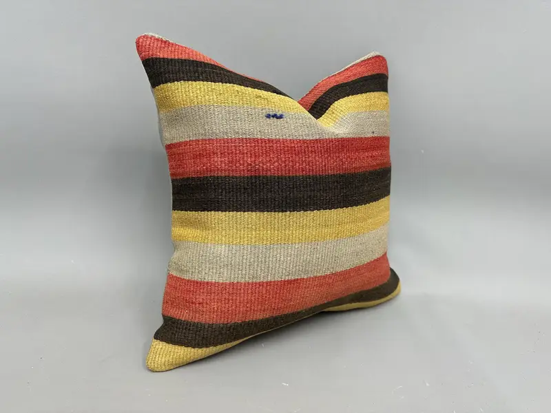 Pillow for Sofa, Gift Pillow, 18x18 Red Pillow Cover, Tapestry Cushion Cover, Kilim Pillow Cover, Cushion Cover, Couch Pillow Case - 2