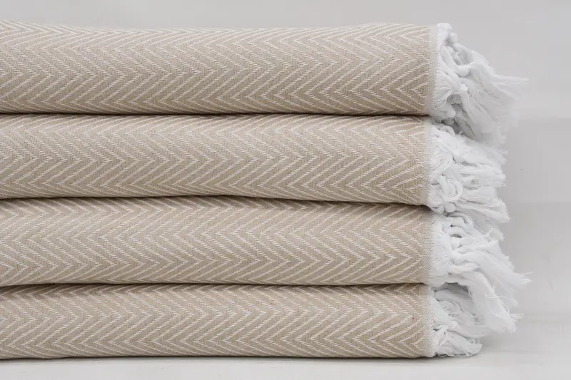 Turkish Bedcover, Unique Gift, Personalized Gifts, Bridal Shower Gift, 96x80 Cotton Chevron Towel, Gift For Wedding Day, Decorative Blanket - 1