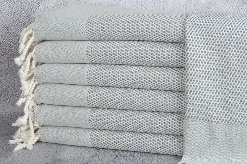 Wedding Gift Towel Dark Gray Polka Dot Bath Towel, 24x44 Inches