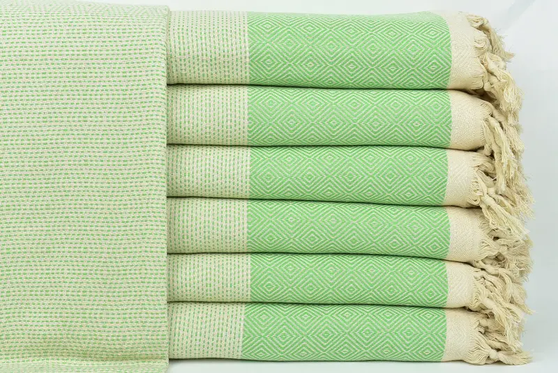 104x80 Cotton Diamond Towel, Throw Blanket Couch, Wedding For Favor, Turkish Towel Beach Blanket, Decorative Blanket, Personalized Gifts - 1