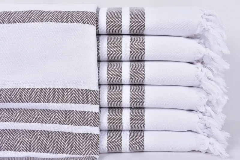 Bachelorette Favor, Custom Bath Towel, Fouta towel, Unique Wedding Gift, 70x40 Cotton Herringbone Towel, Bridesmaid Gifts, Bachelorette Party Favors - 1