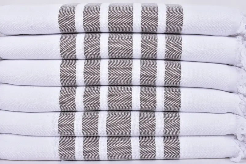 Bachelorette Favor, Custom Bath Towel, Fouta towel, Unique Wedding Gift, 70x40 Cotton Herringbone Towel, Bridesmaid Gifts, Bachelorette Party Favors - 2