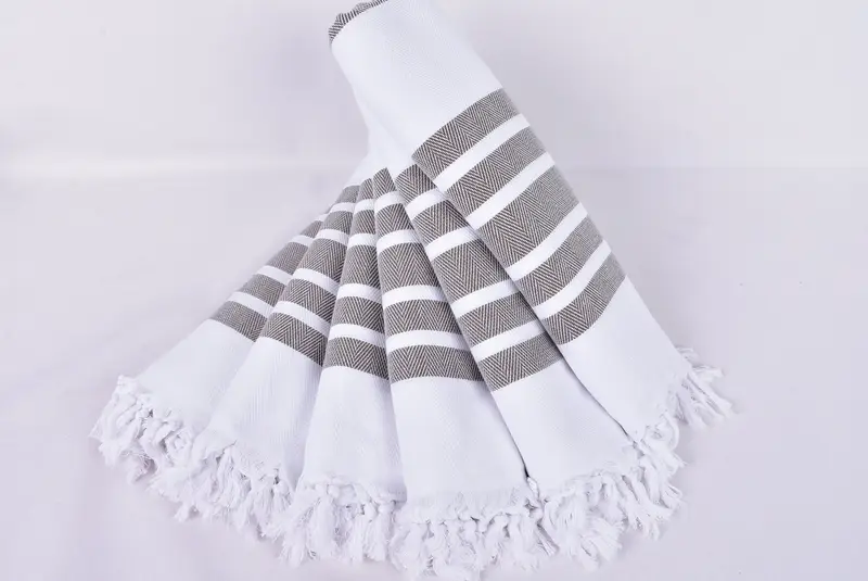 Bachelorette Favor, Custom Bath Towel, Fouta towel, Unique Wedding Gift, 70x40 Cotton Herringbone Towel, Bridesmaid Gifts, Bachelorette Party Favors - 4