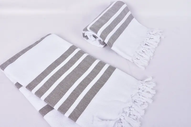Bachelorette Favor, Custom Bath Towel, Fouta towel, Unique Wedding Gift, 70x40 Cotton Herringbone Towel, Bridesmaid Gifts, Bachelorette Party Favors - 7