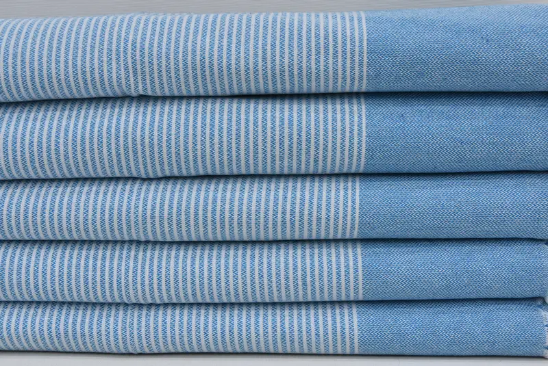 Lisans havlu, monogram havlu, Türk çay havlu, 40x18 pamuklu çizgili havlu, gelin duş hediyeleri, kişiselleştirilmiş hediyeler, onun için hediyeler, düğün hediyesi - 3