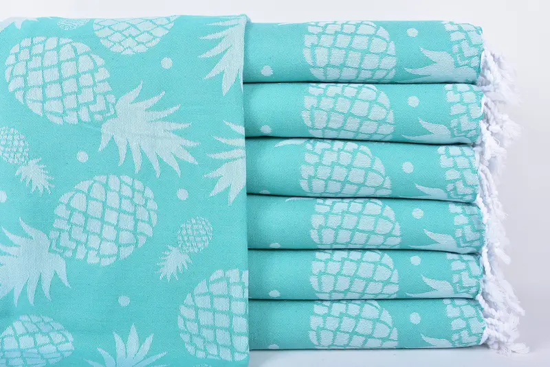 Bachelorette Party Gifts, Turkish Towel Set, Spa Towel, 70x36 Cotton Pineapple Design Towel, Merry Christmas Gifts, Custom Wedding Gifts, Thin towel - 1