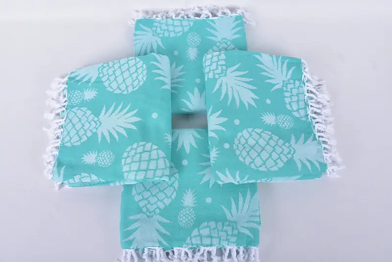 Bachelorette Party Gifts, Turkish Towel Set, Spa Towel, 70x36 Cotton Pineapple Design Towel, Merry Christmas Gifts, Custom Wedding Gifts, Thin towel - 6