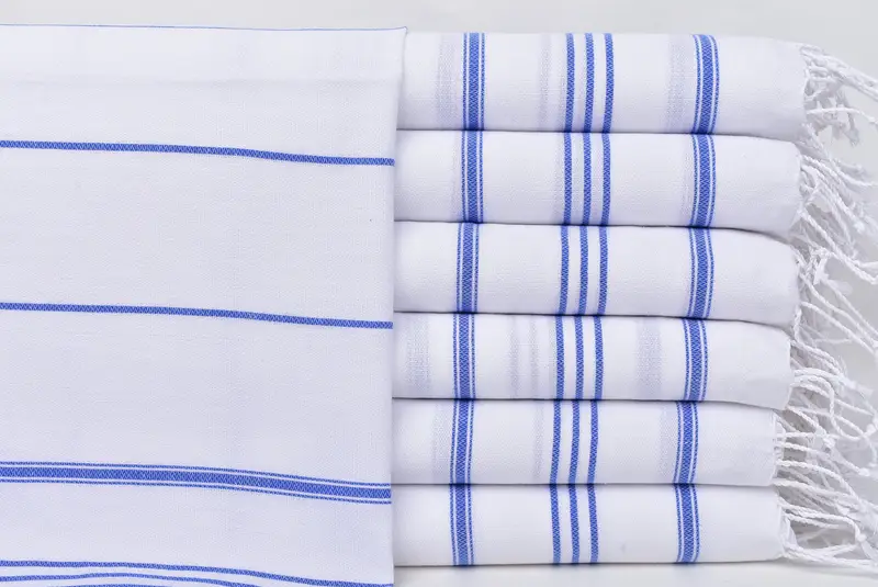 Kişiselleştirilmiş yemek havlu, nedime hediyeleri, monogram çay havlu, spa havlu, küçük banyo havlu, monogram Türk banyo havlu, 40x24 pamuklu çizgili havlu - 1