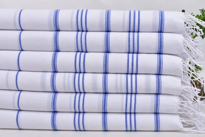 Kişiselleştirilmiş yemek havlu, nedime hediyeleri, monogram çay havlu, spa havlu, küçük banyo havlu, monogram Türk banyo havlu, 40x24 pamuklu çizgili havlu - 3
