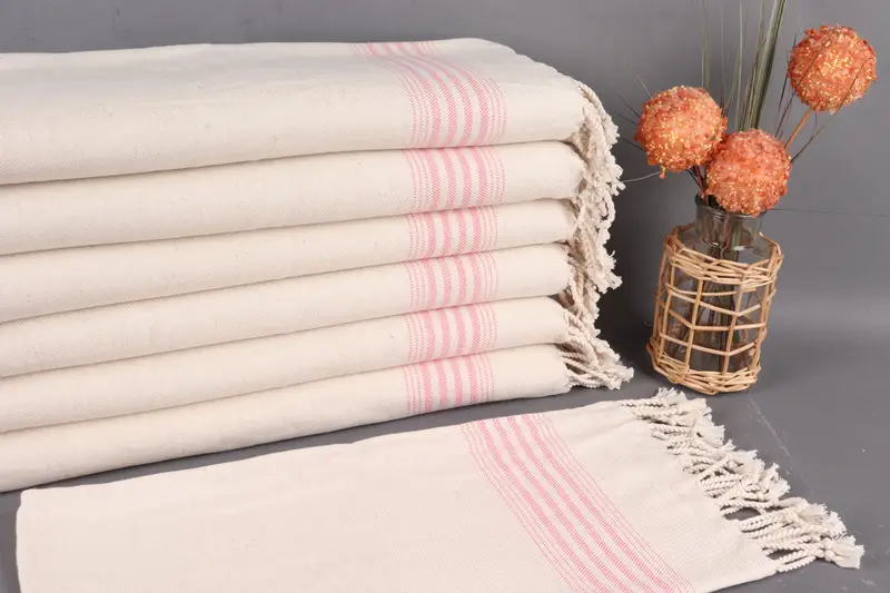 Dish Towel Turkish Hand Towel Coral Towel Striped Towel, 18x36 Inches