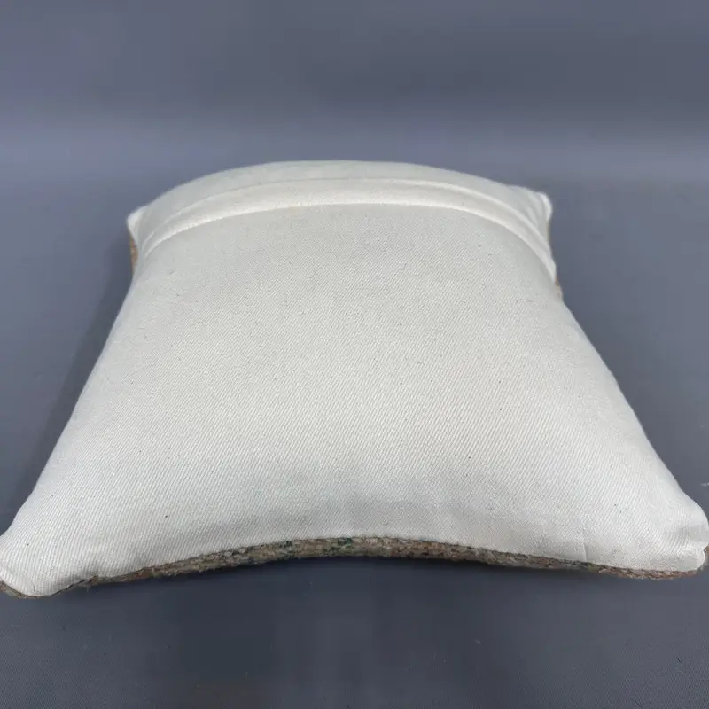 Seat Cushion Case, Cushion, Yoga Pillow Cover, Vintage Pillow, 12x12 Beige Pillow Cover, Throw Kilim Pillow, Pet Cushion, Kilim Pillow - 7