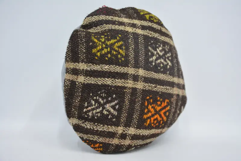 Pillow Sham, Outdoor Patio Pillow, Kilim Pillow, Boho Pillow Sham Cover, Interior Designer Pillow, Handmade Cushion, 16x16 Brown Pillow Cover - 3