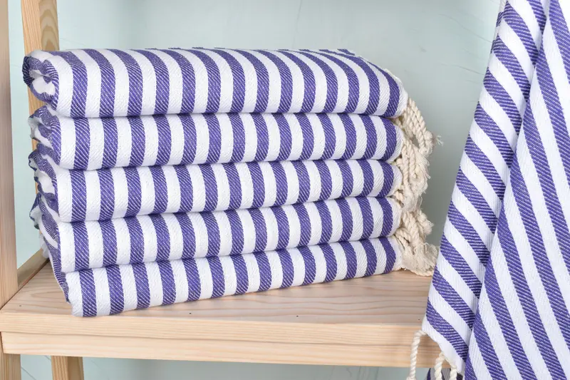 Quick-Dry Beach Towel, Bridesmaid Gift, Merry Christmas Gifts, Mexico Bachelorette Party Gifts, 70x40 Cotton Striped Towel, Lightweight towel - 1