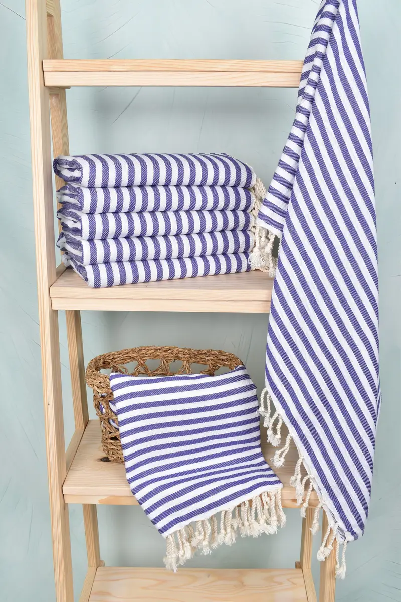 Quick-Dry Beach Towel, Bridesmaid Gift, Merry Christmas Gifts, Mexico Bachelorette Party Gifts, 70x40 Cotton Striped Towel, Lightweight towel - 3