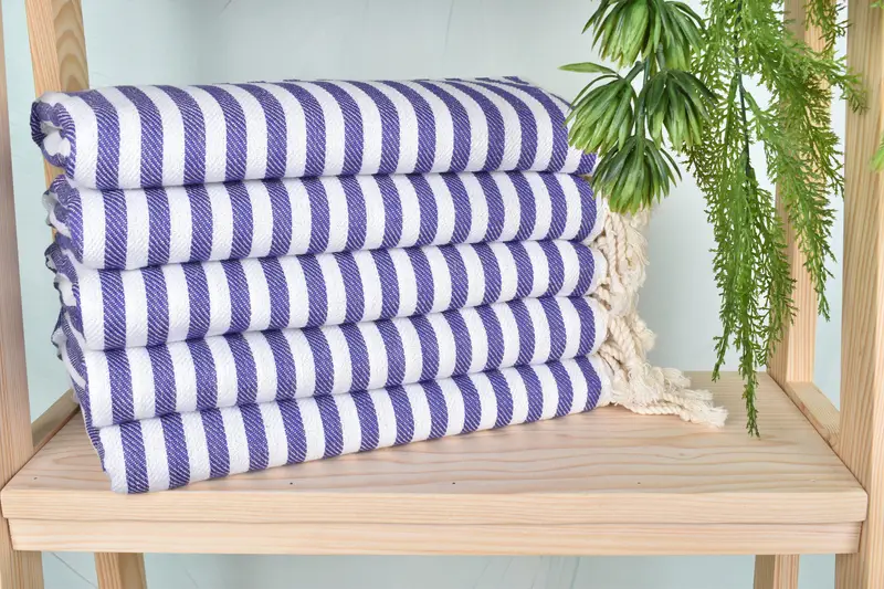 Quick-Dry Beach Towel, Bridesmaid Gift, Merry Christmas Gifts, Mexico Bachelorette Party Gifts, 70x40 Cotton Striped Towel, Lightweight towel - 2