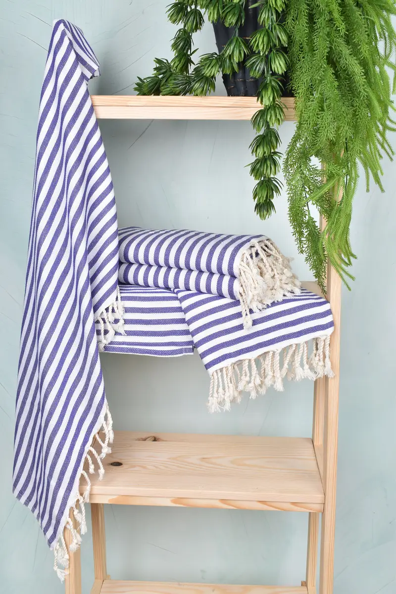Quick-Dry Beach Towel, Bridesmaid Gift, Merry Christmas Gifts, Mexico Bachelorette Party Gifts, 70x40 Cotton Striped Towel, Lightweight towel - 6