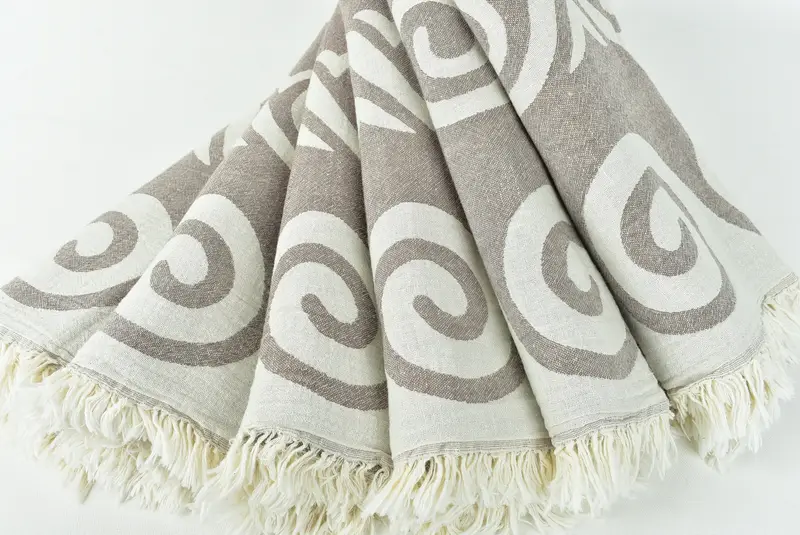 70x36 Cotton Patterned Towel, Handmade Gift, Custom Wedding Gift, Bridesmaid Favors, Turkish Beach Towel Bulk, Hammam towel, Monogram Towels - 6
