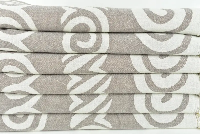 70x36 Cotton Patterned Towel, Handmade Gift, Custom Wedding Gift, Bridesmaid Favors, Turkish Beach Towel Bulk, Hammam towel, Monogram Towels - 4