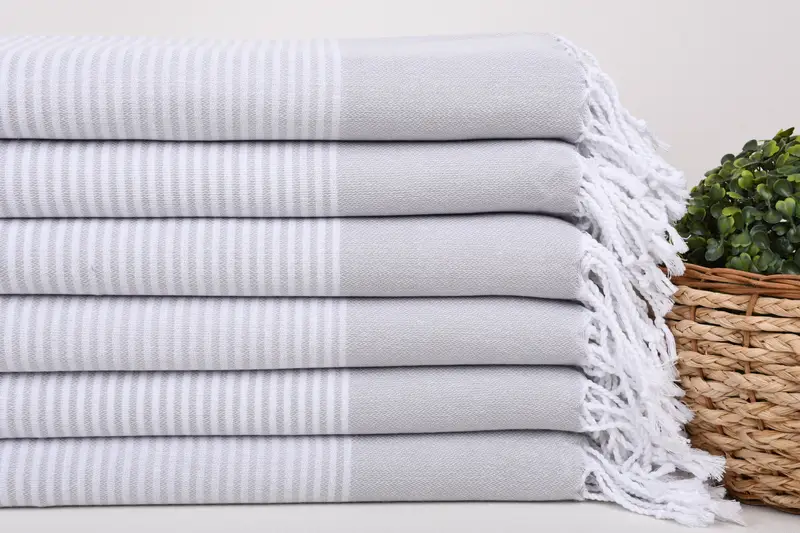 Turkish bath towel for spa, Custom Wedding Gift, 70x40 Cotton Striped Towel, Monogram Turkish Towel, Bridal Shower Gift, Valentines Day Gift For Him - 2