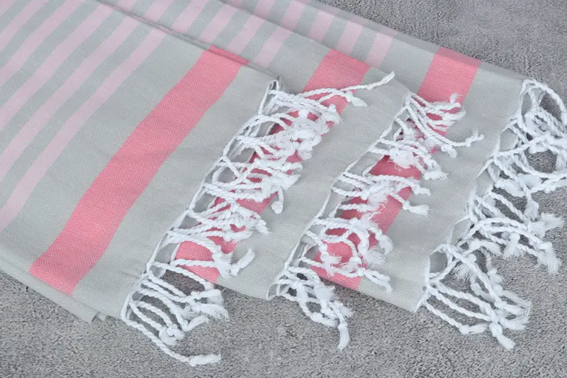 Cute Beach Towel, Fouta towel, Turkish Towel Beach, 70x40 Cotton Striped Towel, Valentines Day Gift For Him, Bachelorette Party Gifts Bridesmaids - 5