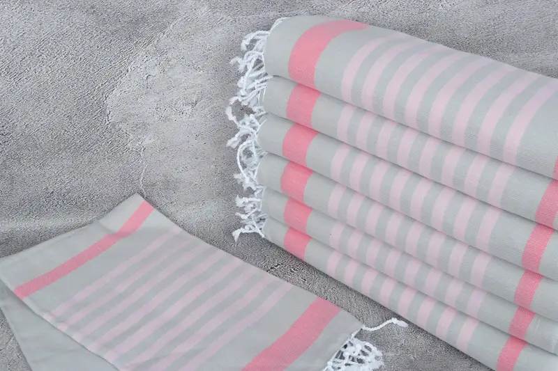 Cute Beach Towel, Fouta towel, Turkish Towel Beach, 70x40 Cotton Striped Towel, Valentines Day Gift For Him, Bachelorette Party Gifts Bridesmaids - 2