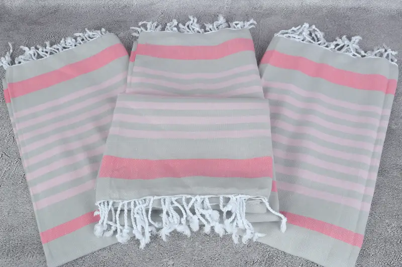 Cute Beach Towel, Fouta towel, Turkish Towel Beach, 70x40 Cotton Striped Towel, Valentines Day Gift For Him, Bachelorette Party Gifts Bridesmaids - 4