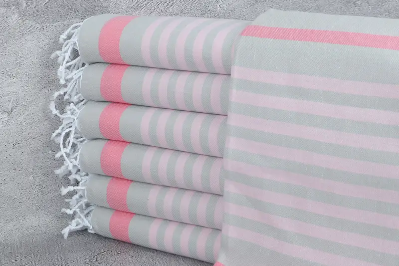 Cute Beach Towel, Fouta towel, Turkish Towel Beach, 70x40 Cotton Striped Towel, Valentines Day Gift For Him, Bachelorette Party Gifts Bridesmaids - 1