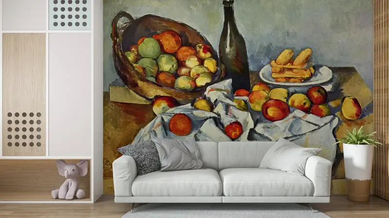 Kitchen Wall Print, Paul Cezanne, Wall Paper Peel and Stick, Custom Wall Paper, Paper Wall Art, Reproduction Mural, Famous Wall Poster, - 2
