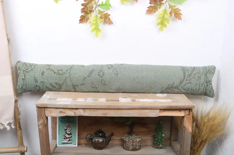 Grau & Braun besticktes Southwestern Wurfkissen, handgemachtes Vintage Kissen