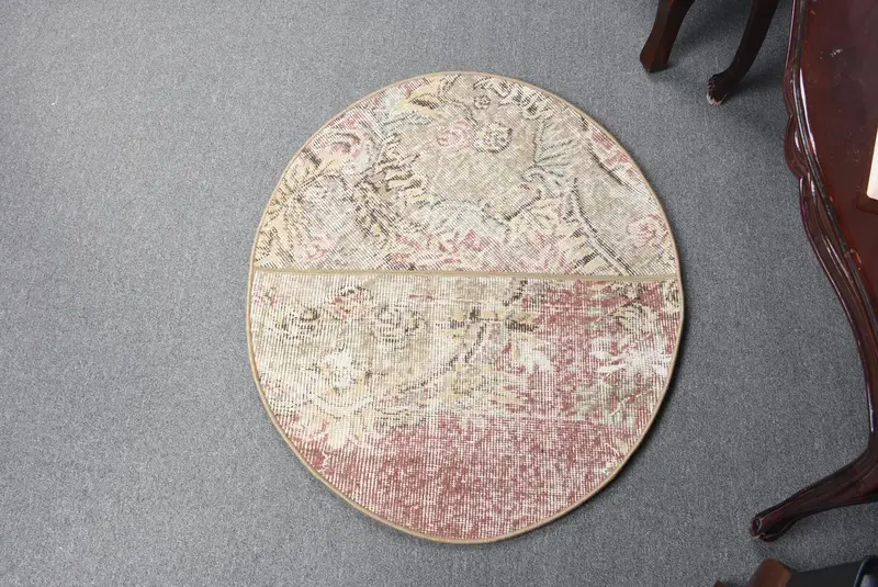 Green Moroccan Rug, 2.5x3 ft Elegant Decor