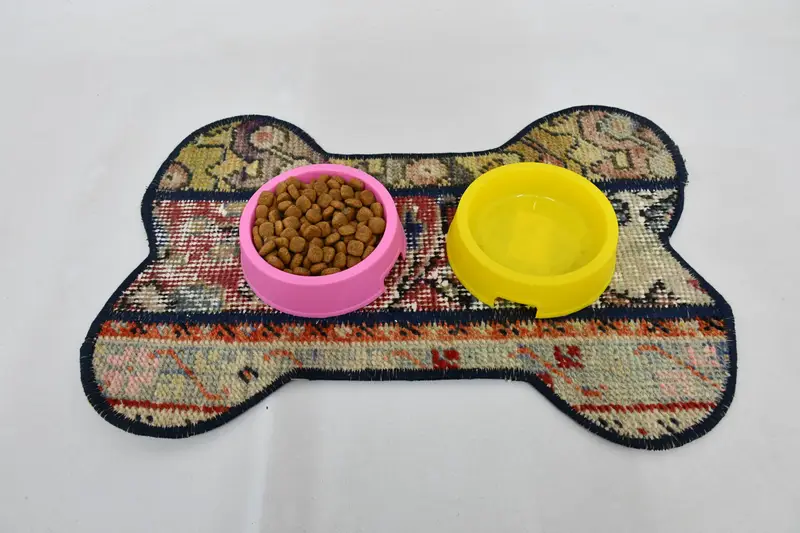 Köpük Dolgulu, Rahat Kırmızı ve Yeşil Pamuklu Evcil Hayvan Matı, Evcil Hayvan Pedleri