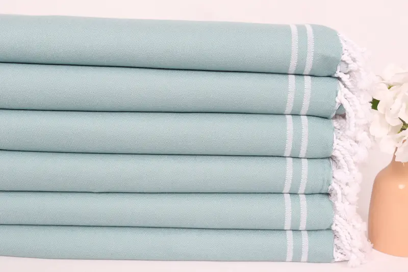 Housewarming Gift, 70x40 Cotton Star Design Towel, Organic towel, Peshtemal Towel, Baby Boy Gift, Sand-resistant Turkish towel for travel - 4