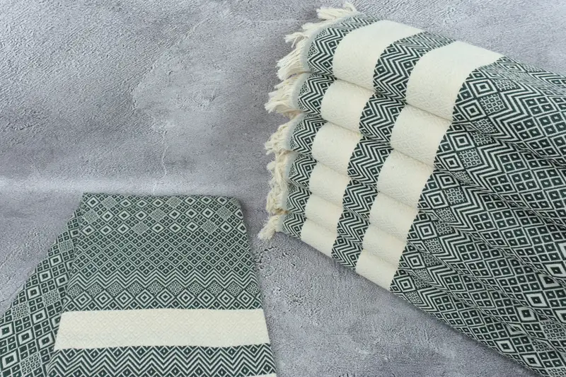 Home Decor Gifts, 70x40 Cotton Diamond Towel, Organic Turkish towel, Family Gift, Bachelorette Party Gifts, Bachelorette Gifts, Gift For Wedding Day - 2