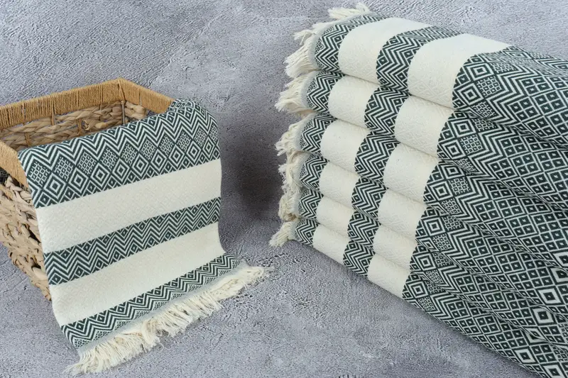Home Decor Gifts, 70x40 Cotton Diamond Towel, Organic Turkish towel, Family Gift, Bachelorette Party Gifts, Bachelorette Gifts, Gift For Wedding Day - 3