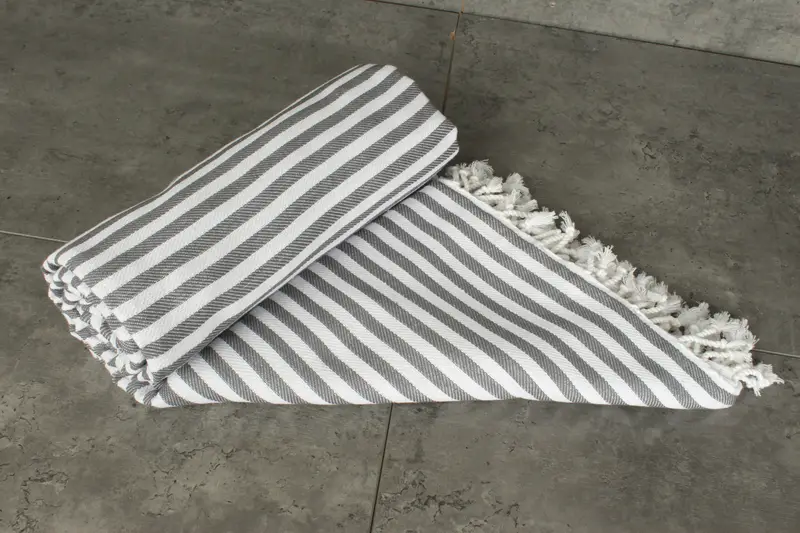 104x76 Cotton Striped Towel, Turkish Towel Beach Blanket, Bridesmaid Gifts, Personalized Blanket, Wedding For Favor, Housewarming Gift - 7
