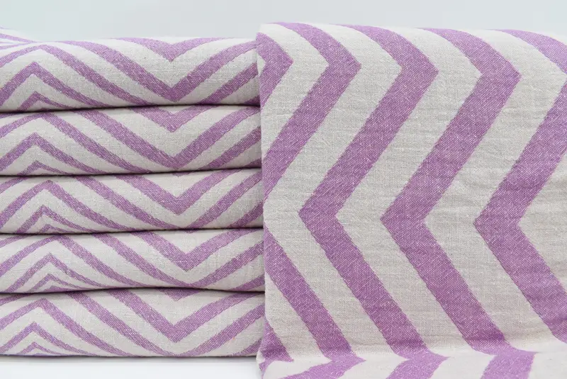 Yoga Towel, Home Gift, 70x40 Cotton Zigzag Design Towel, Turkish bath towel, Turkish Towel USA, Wedding Towel, Organic towel, Family Gift Basket - 2
