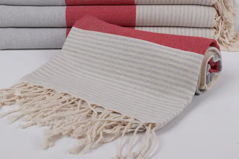 Lightweight towel, Best Beach Towel, Baby Boy Gift, Guest Towel, 68x40 Cotton Striped Towel, Beach Theme Wedding Gift, Spa Towel, Housewarming Gift - 4