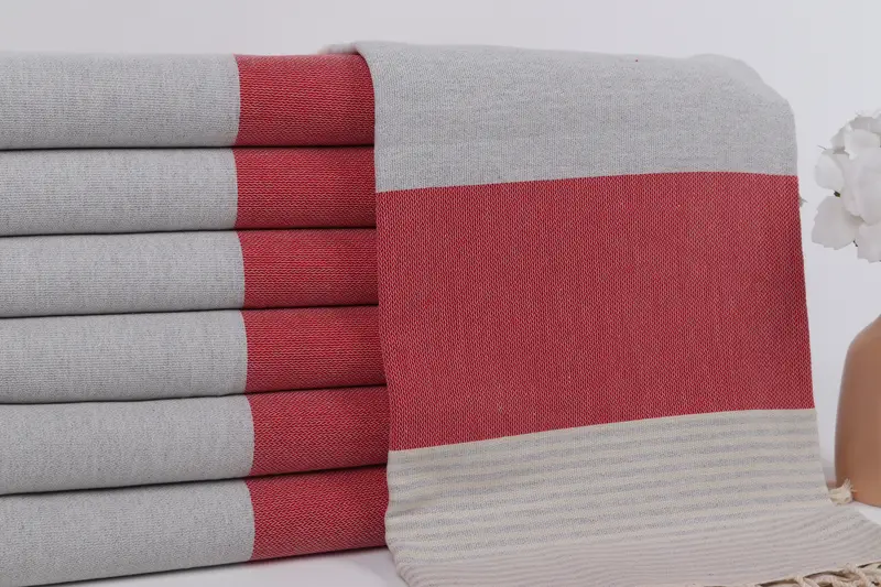 Lightweight towel, Best Beach Towel, Baby Boy Gift, Guest Towel, 68x40 Cotton Striped Towel, Beach Theme Wedding Gift, Spa Towel, Housewarming Gift - 2