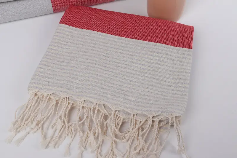 Lightweight towel, Best Beach Towel, Baby Boy Gift, Guest Towel, 68x40 Cotton Striped Towel, Beach Theme Wedding Gift, Spa Towel, Housewarming Gift - 5
