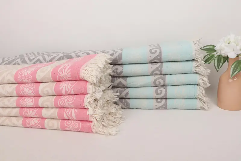 Turkish Towel Beach Blanket, Bachelorette Gifts, Best Friend Christmas Gift, Throw Blanket Couch, Custom Wedding Gifts, 70x56 Cotton Diamond Towel - 2