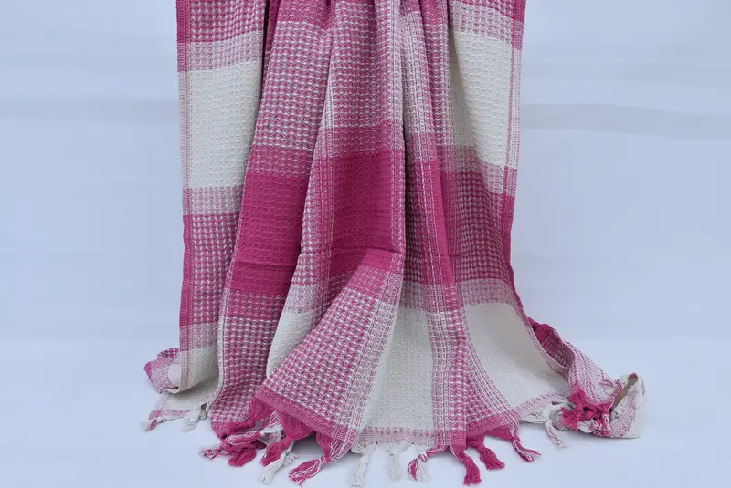92x88 Cotton Striped Towel, Turkish Bedspread, Boho Throw Blankets, Custom Wedding Gifts, Customized Throw Blankets, Turkish Blanket, Organic Throw - 8