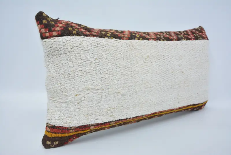 12x24 White Cushion Cover, Pillow, Kilim Pillow Cover, Vintage Kilim Throw Pillow, Interior Designer Pillow, Hippie Throw Pillow, Pastel Pillow Case - 3