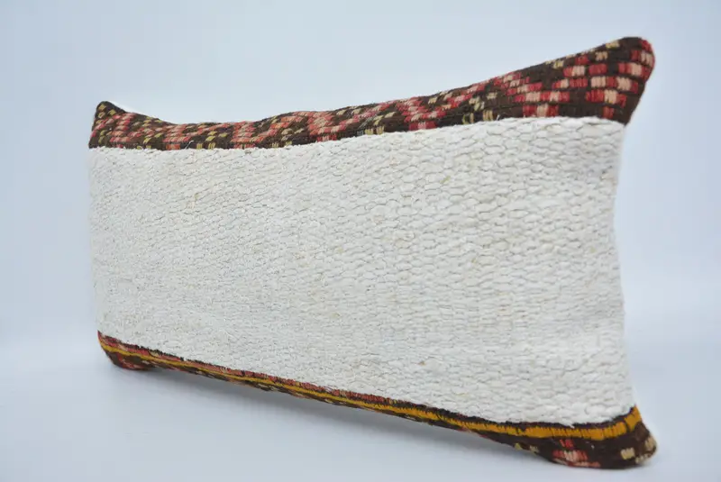 12x24 White Cushion Cover, Pillow, Kilim Pillow Cover, Vintage Kilim Throw Pillow, Interior Designer Pillow, Hippie Throw Pillow, Pastel Pillow Case - 4