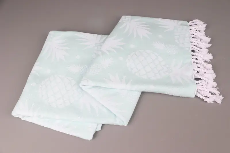 Gift Towel, Best Beach Towel, Personalized Bridesmaid Gift, 70x36 Cotton Pineapple Design Towel, Extra large Turkish bath towel, Summer Gift - 8