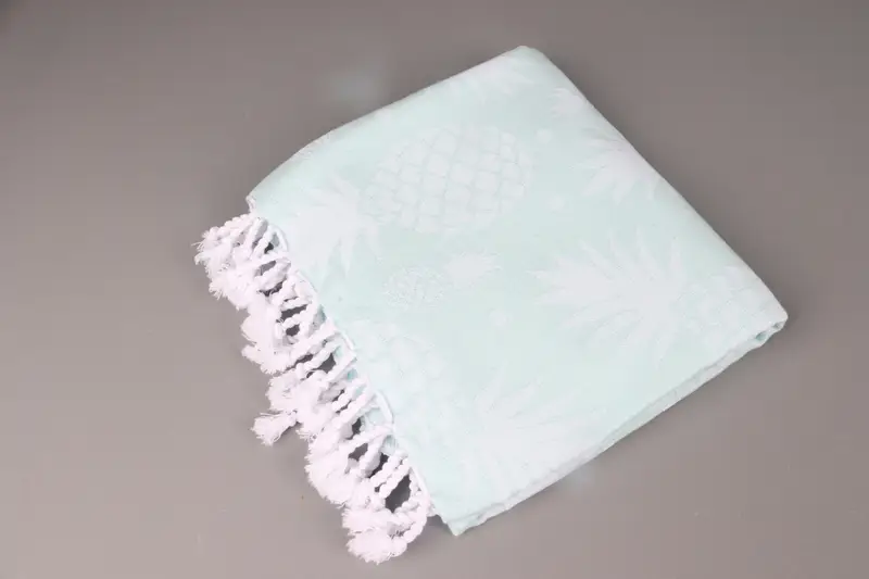 Gift Towel, Best Beach Towel, Personalized Bridesmaid Gift, 70x36 Cotton Pineapple Design Towel, Extra large Turkish bath towel, Summer Gift - 7